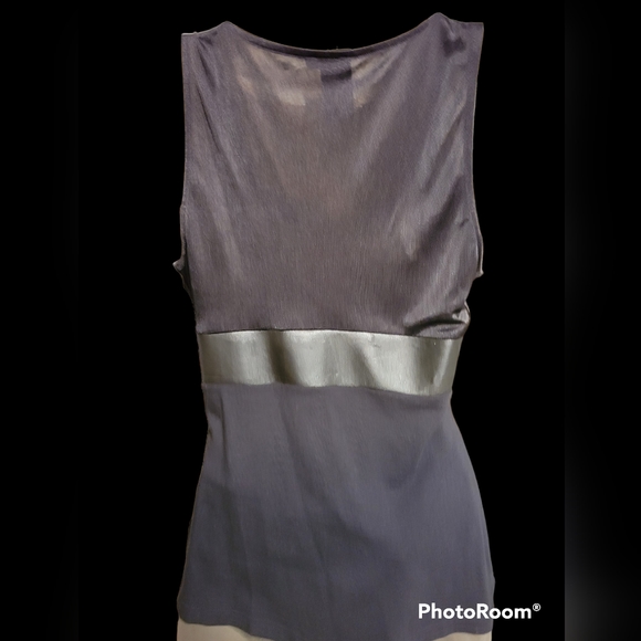 NWT Top S Black Jersey & Fake Leather - Picture 6 of 9